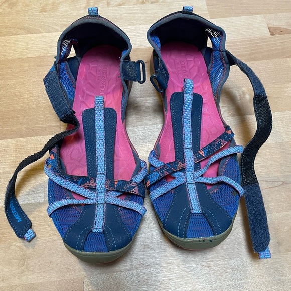 Merrell Hydro Monarch Sandal Velcro Adjustable Strap Outdoor 7M Big Girl Shoe - Picture 5 of 16